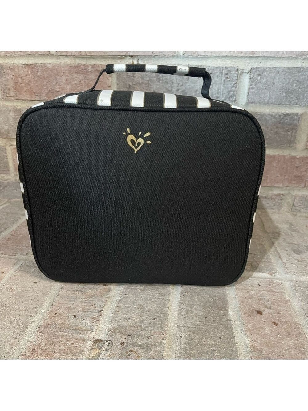 Justice Black and Gold Polka Dot Cosmetic Bag - Picture 2 of 10